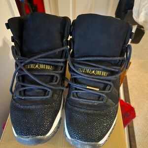 Black and Gold Jordan 11 Size 9 In Women